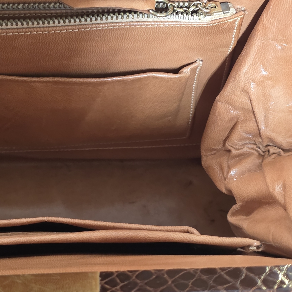 VINTAGE - 1950's Deauville Crocodile Handbag - Picture 11 of 11